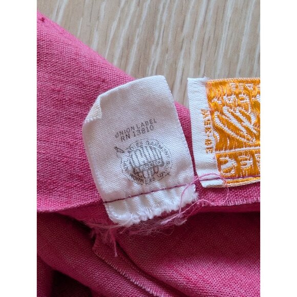 Vintage Sears MCM Button Front Pink Sleeveless Dress At Home Wear Sz 10 USA Made - Picture 7 of 13